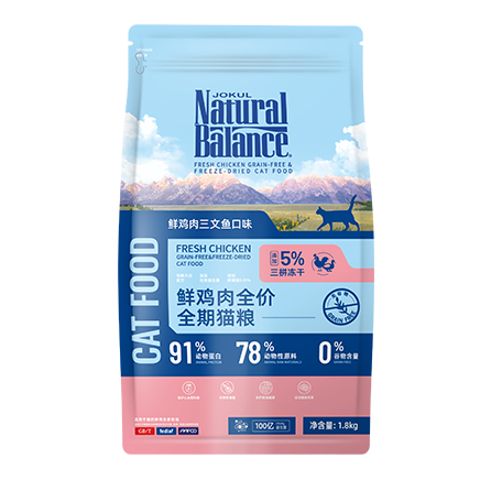 JOKUL NATURAL BALANCE雪山鲜鸡肉猫粮