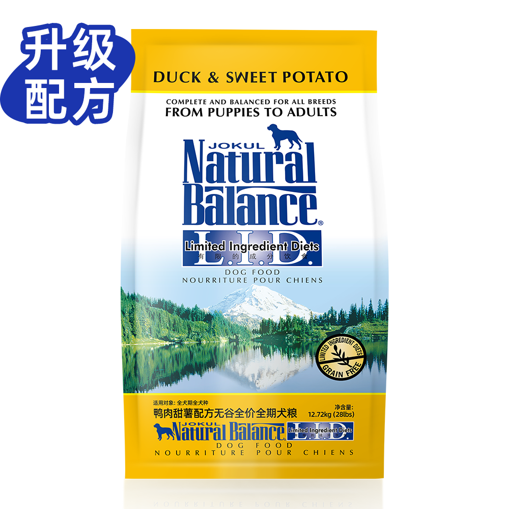 JOKUL NATURAL BALANCE雪山甜薯鸭肉无谷犬粮（大颗粒）